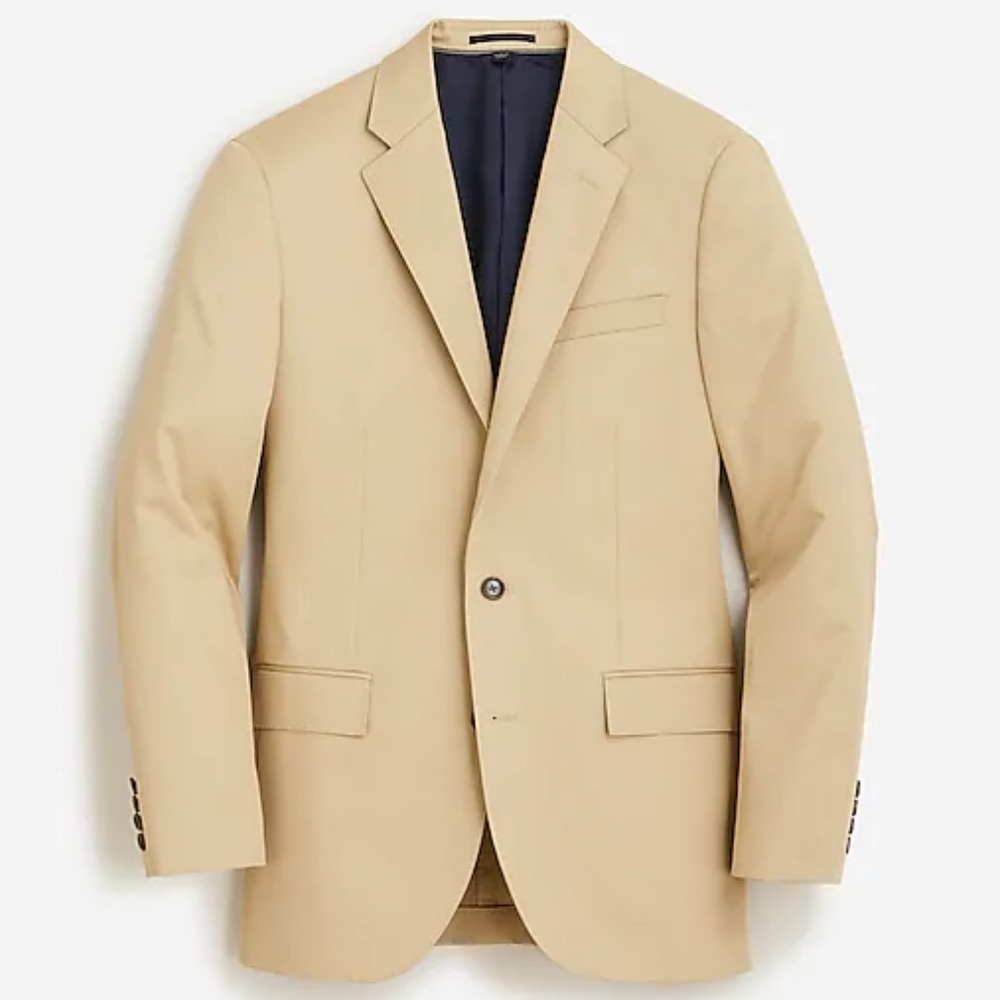 J crew ludlow slim fit suit jacket light khaki